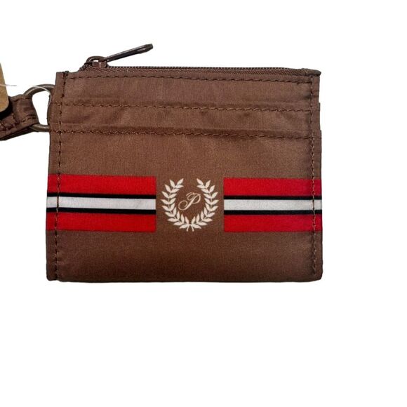 VICTORIA'S SECRET / PINK Cardholder Keychain with Zip, Brown - New - Picture 2 of 6